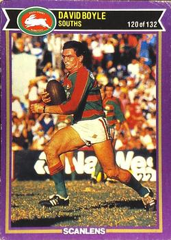 1987 Scanlens Rugby League #120 David Boyle Front